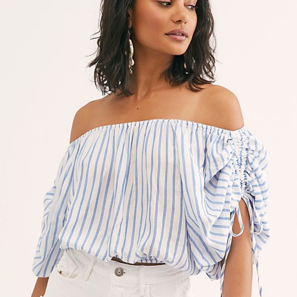 Free People Cali Top - BLUE